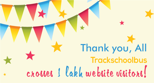 TrackSchoolBus Crosses 1 Lakh Website Visitors!