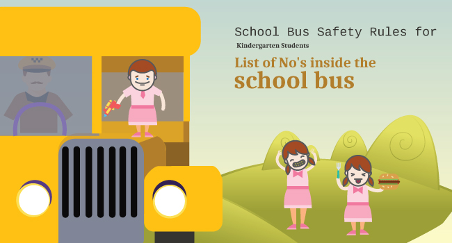 School Bus Safety Rules for Kindergarten Students [Infographic Part 2]