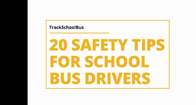 20 safety tips for school bus drivers image